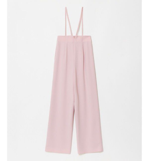 LOULOU WILLOUGHBY「【LOULOU WILLOUGHBY】ダブルクロスハイウエストサスペンダーパンツ」|オールインワン|