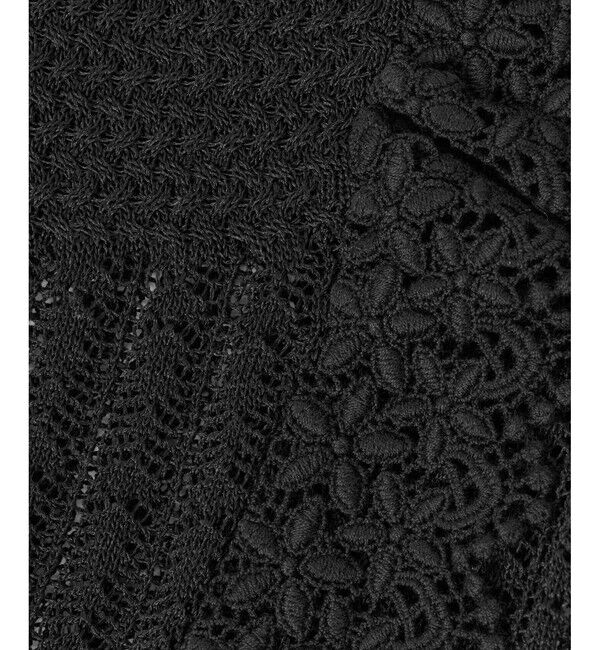 LOULOU WILLOUGHBY「【LOULOU WILLOUGHBY】レースフリルニットプルオーバー」|ニット・セーター|