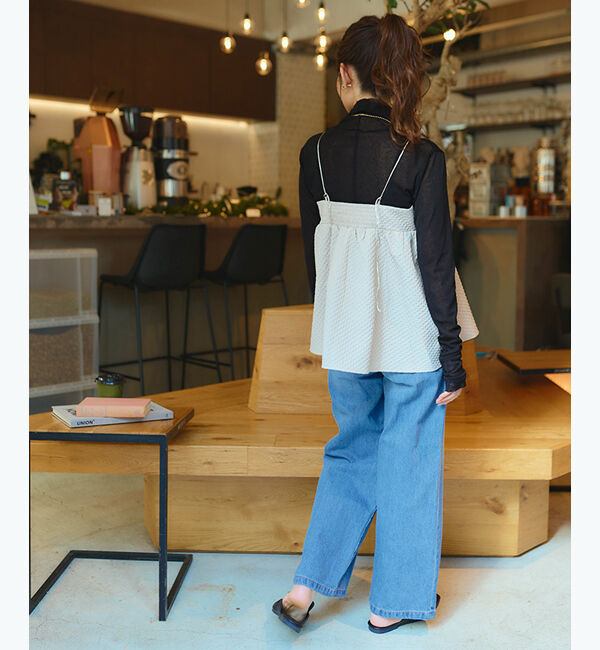 titivate「カットオフシアーハイネックカットソー」|Tシャツ・カットソー|