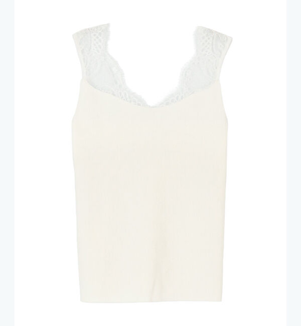 ur's「肩レースタンクトップ」|タンクトップ|オフホワイト