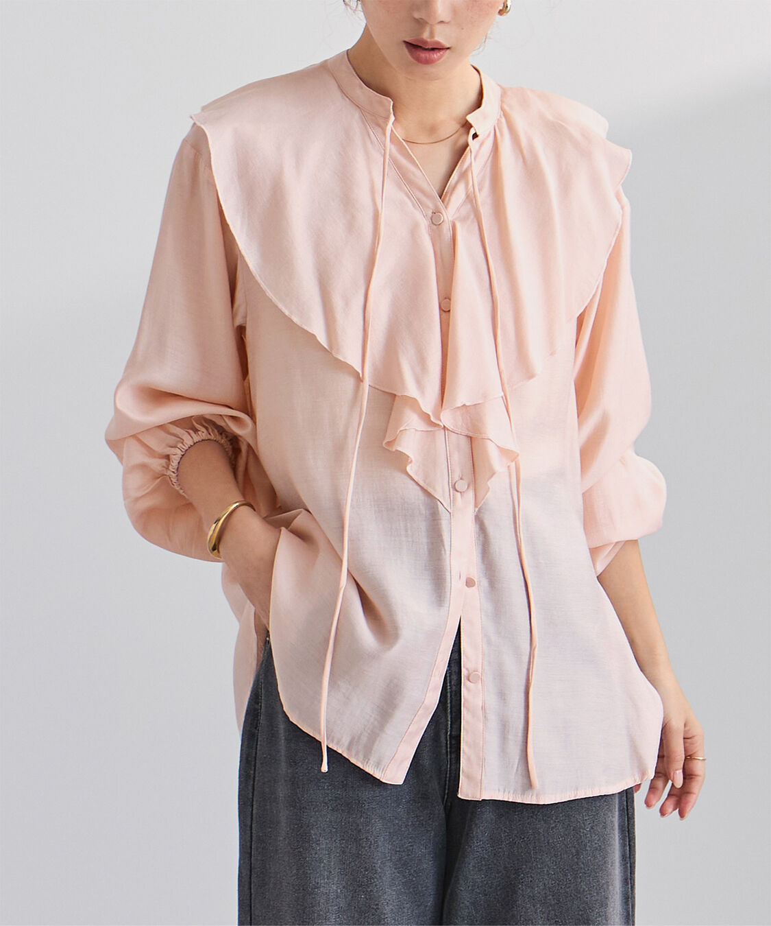 ur's「ラッフルデザインブラウス」|シャツ・ブラウス|