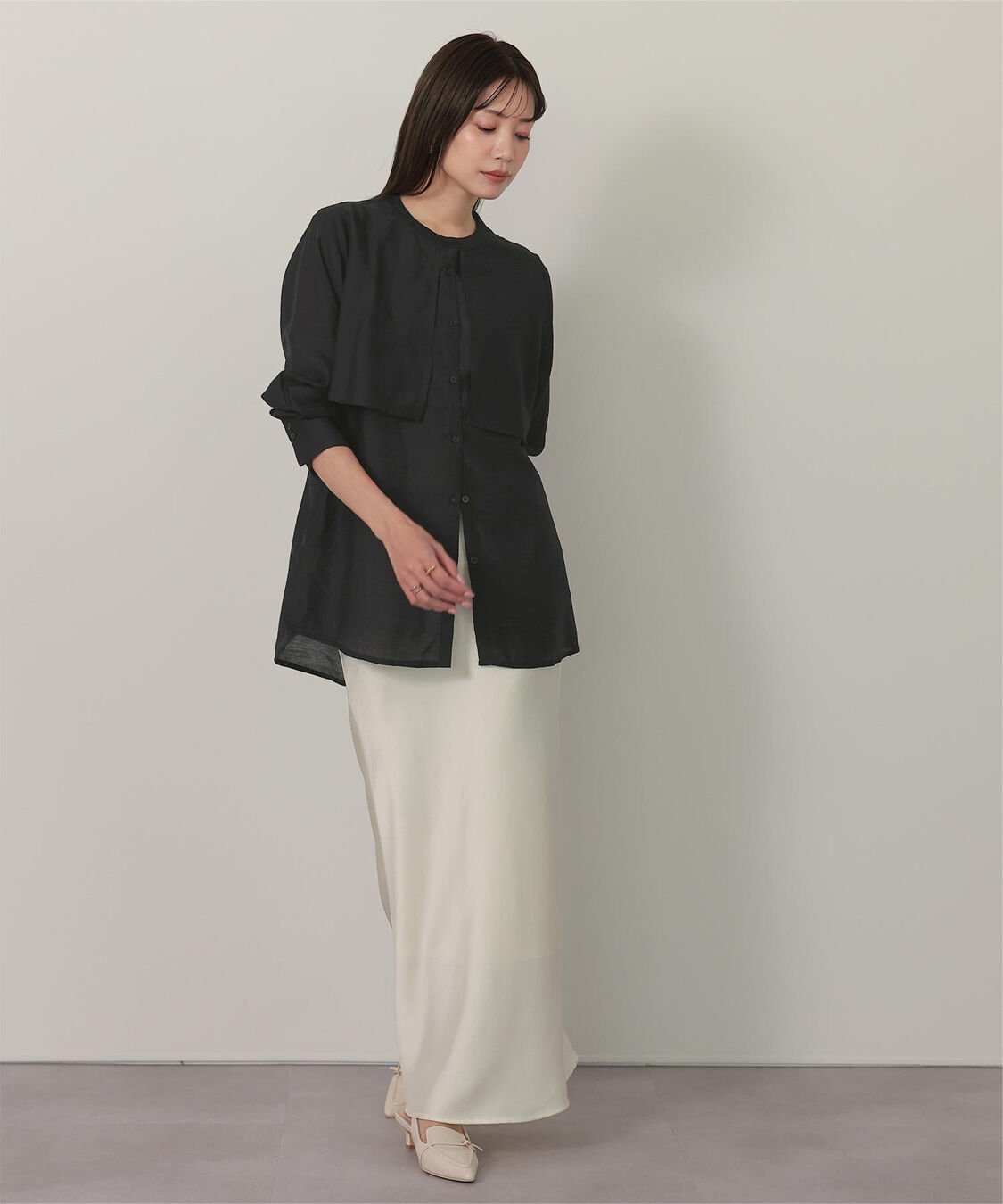 ur's「フライヨークバンドカラーシャツ」|シャツ・ブラウス|