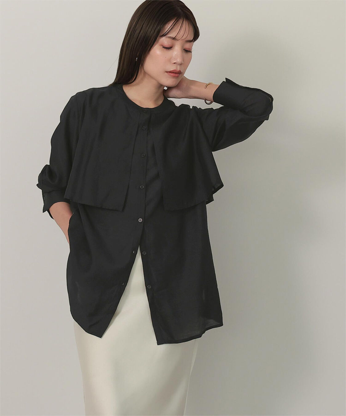 ur's「フライヨークバンドカラーシャツ」|シャツ・ブラウス|