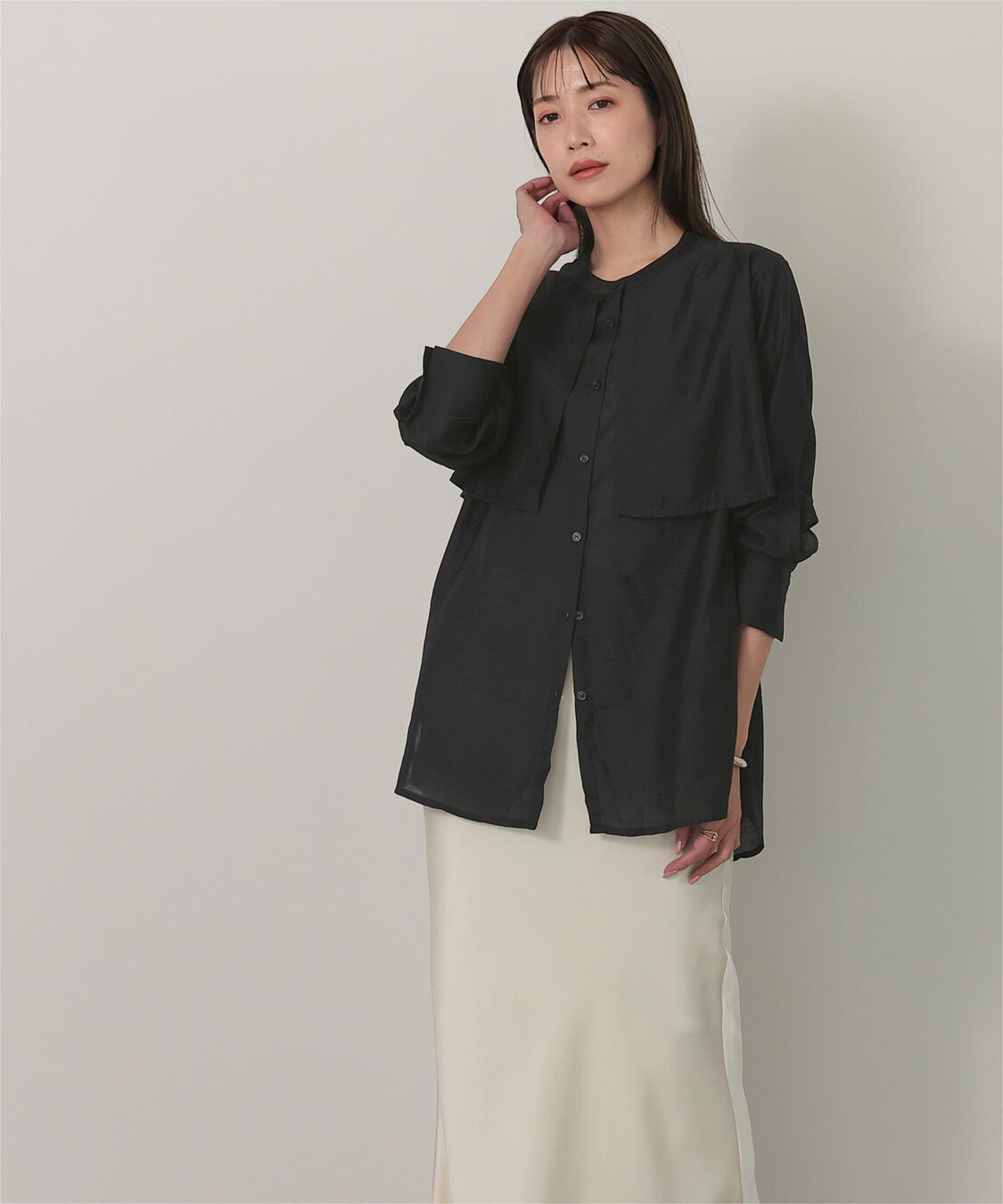 ur's「フライヨークバンドカラーシャツ」|シャツ・ブラウス|