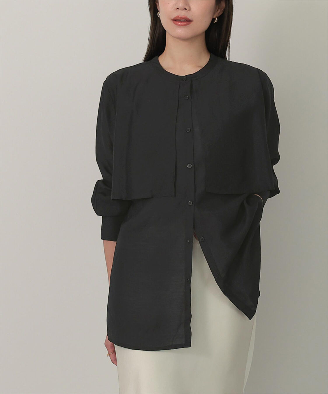 ur's「フライヨークバンドカラーシャツ」|シャツ・ブラウス|