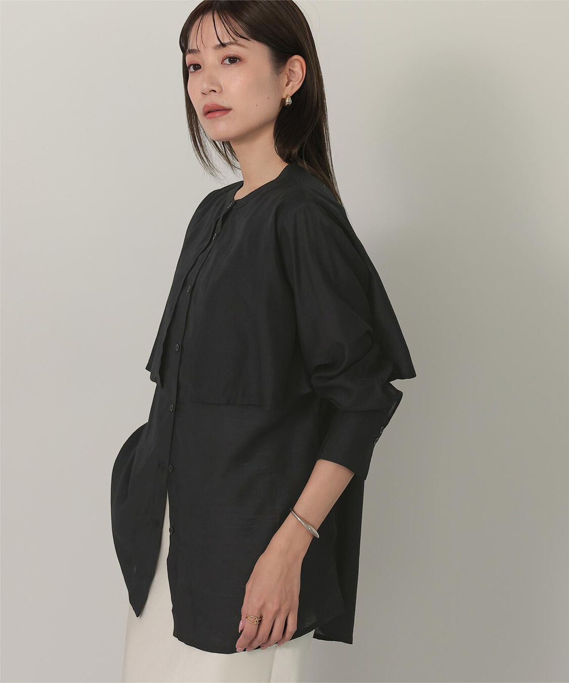 ur's「フライヨークバンドカラーシャツ」|シャツ・ブラウス|