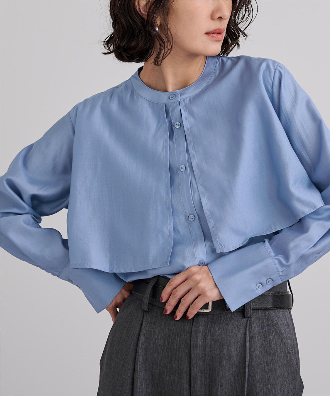 ur's「フライヨークバンドカラーシャツ」|シャツ・ブラウス|