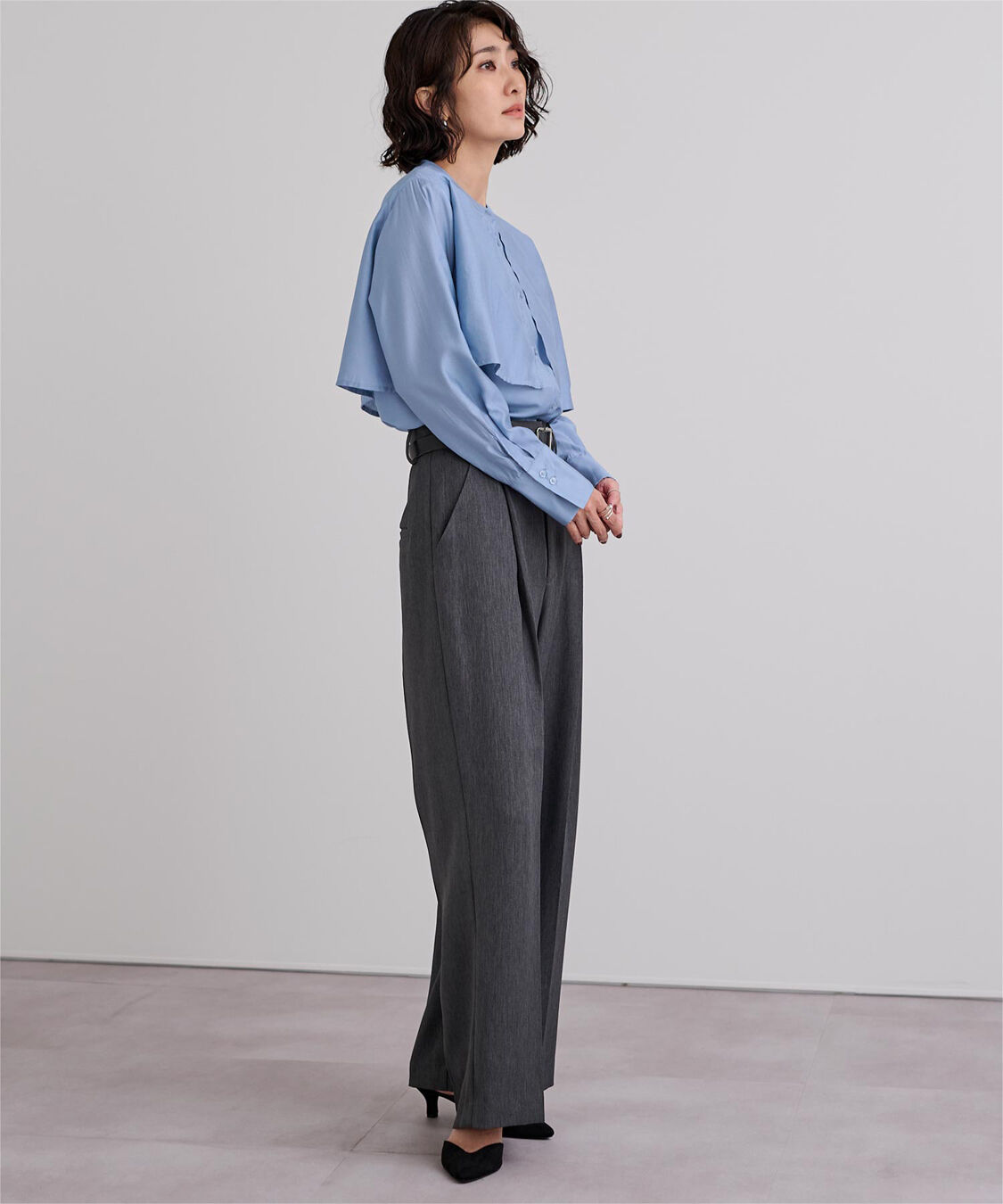 ur's「フライヨークバンドカラーシャツ」|シャツ・ブラウス|