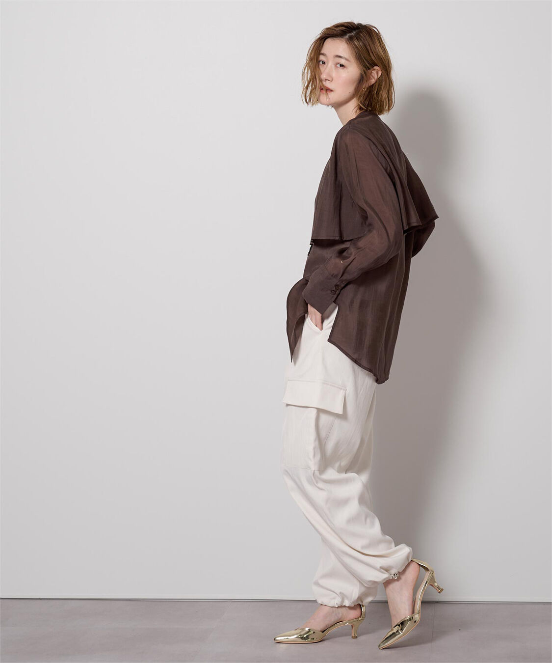 ur's「フライヨークバンドカラーシャツ」|シャツ・ブラウス|