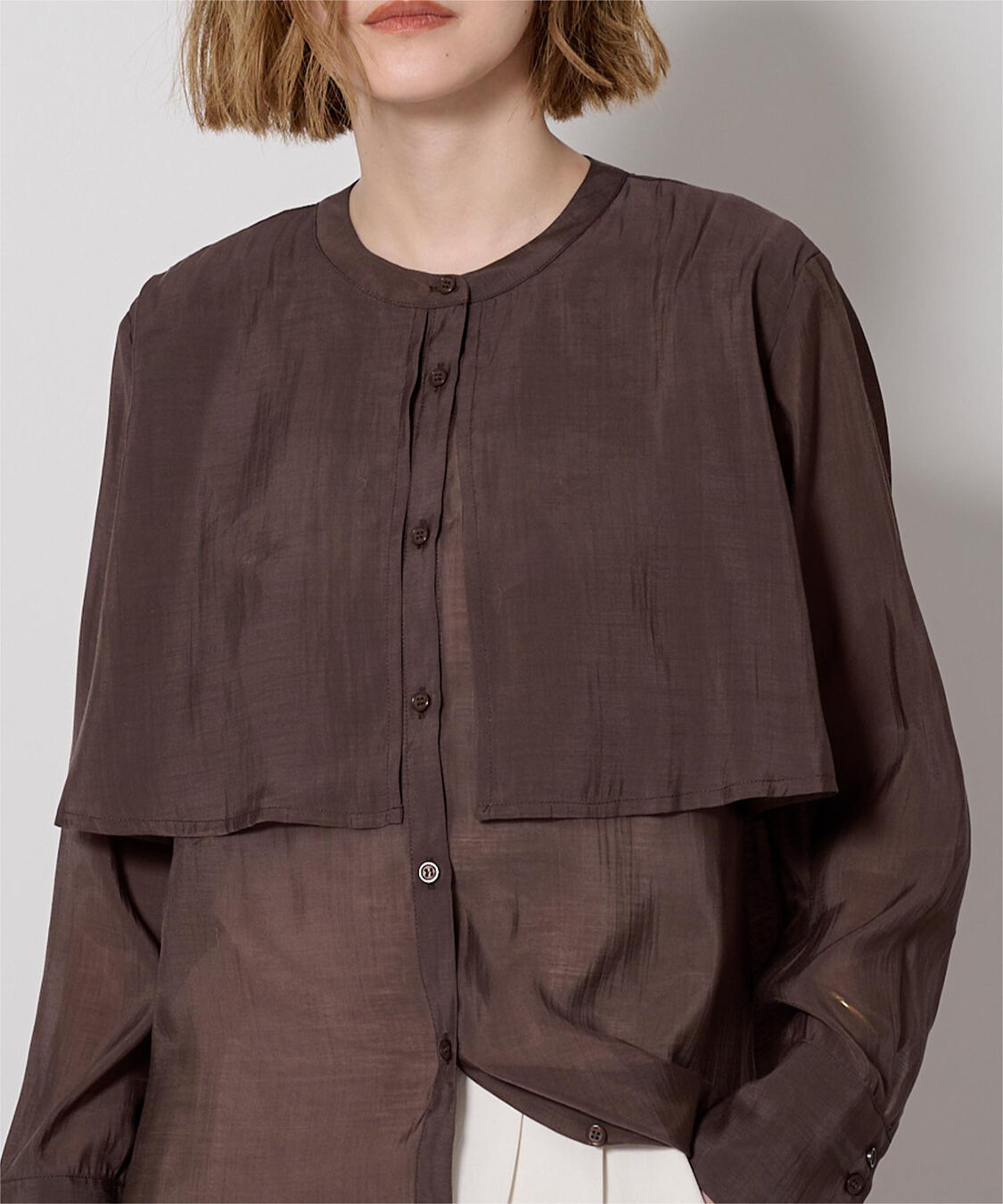 ur's「フライヨークバンドカラーシャツ」|シャツ・ブラウス|