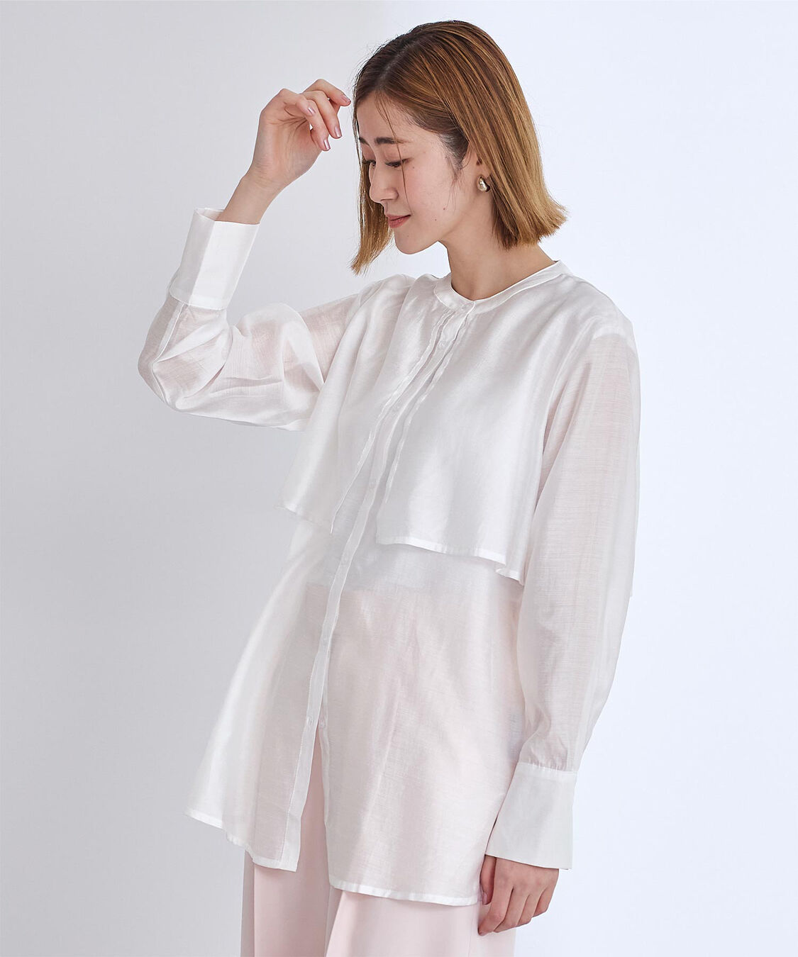 ur's「フライヨークバンドカラーシャツ」|シャツ・ブラウス|