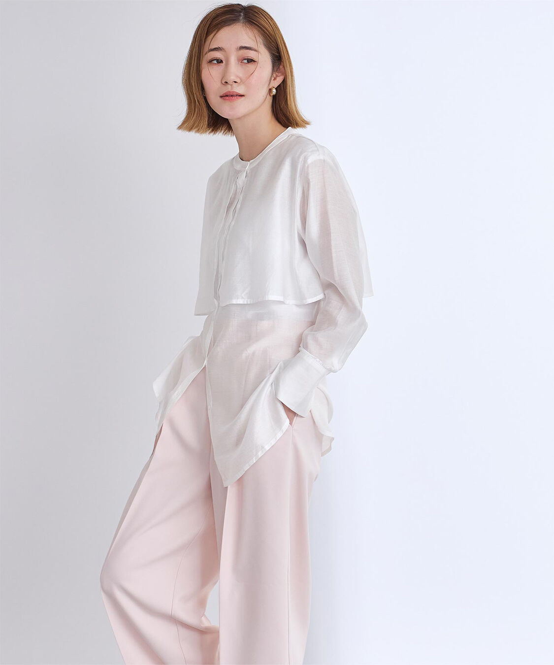 ur's「フライヨークバンドカラーシャツ」|シャツ・ブラウス|