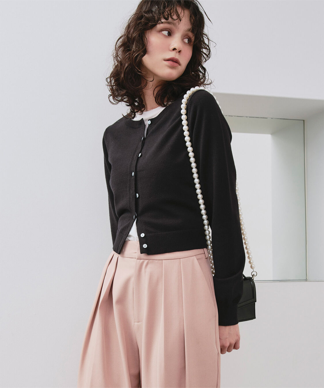 titivate「クルーネックニットカーディガン/トップス」|ニット・セーター|