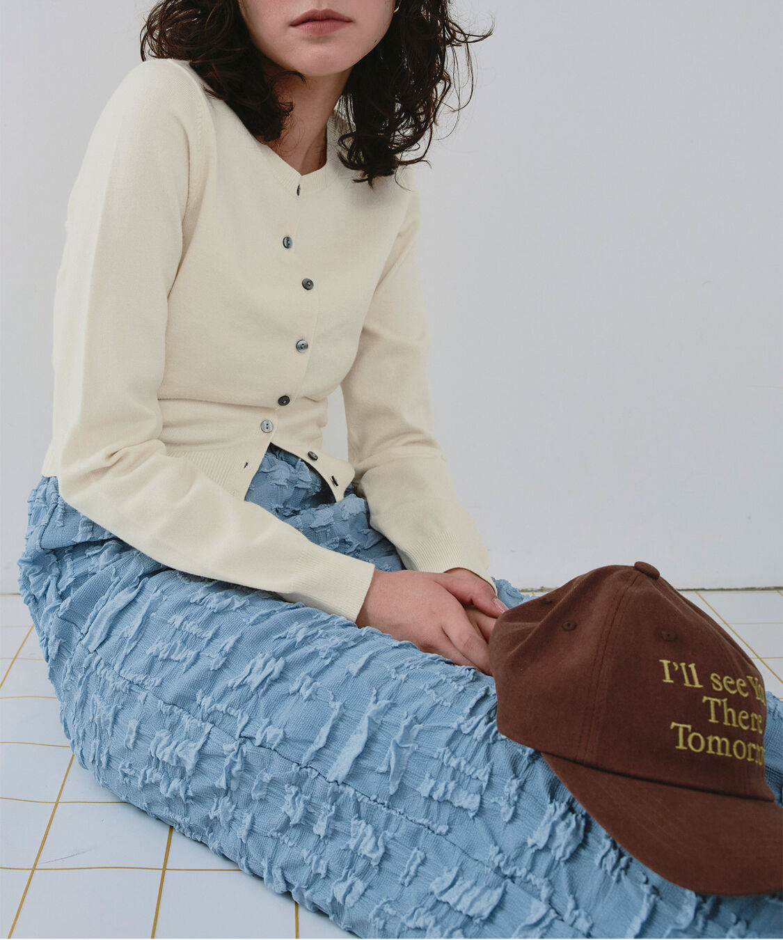 titivate「クルーネックニットカーディガン/トップス」|ニット・セーター|