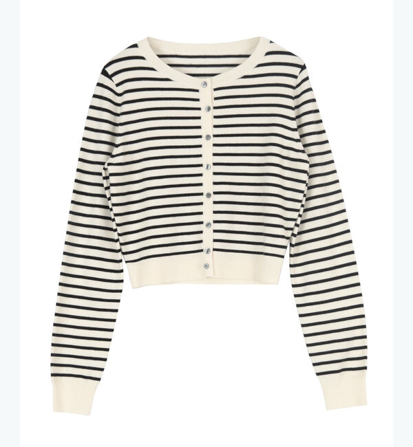 titivate「クルーネックニットカーディガン/トップス」|ニット・セーター|