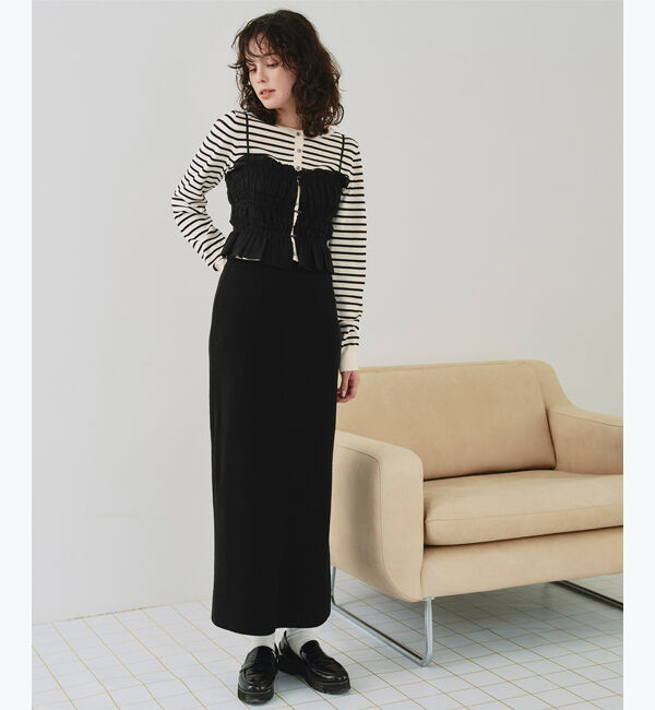 titivate「クルーネックニットカーディガン/トップス」|ニット・セーター|