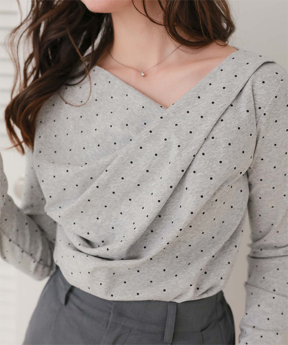 titivate「オフショルダーロングスリーブTシャツ」|Tシャツ・カットソー|