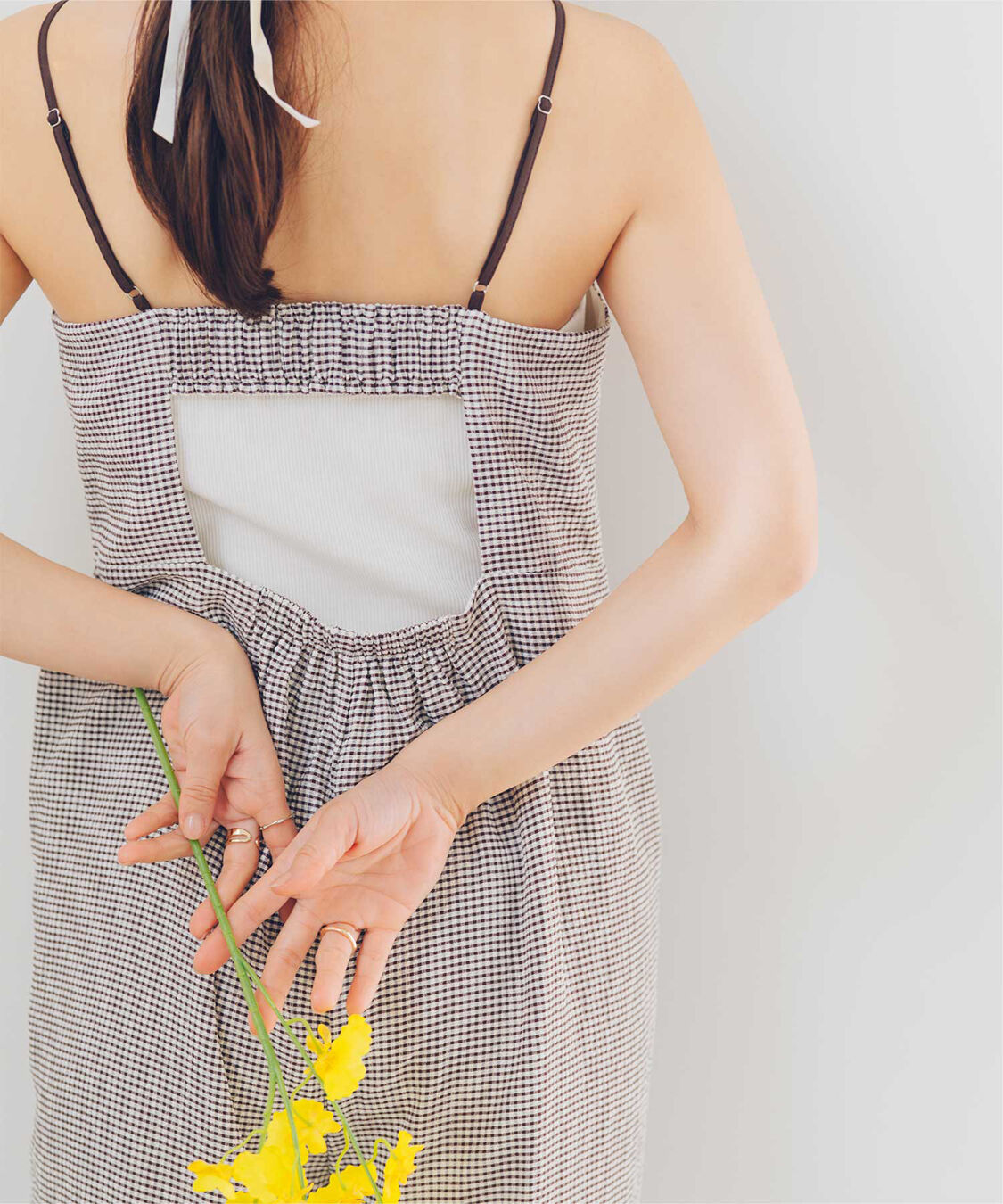 titivate「【赤埴奈津子さんS/Sコラボアイテム】バックデザインルーズキャミソールオールインワン」|オールインワン|