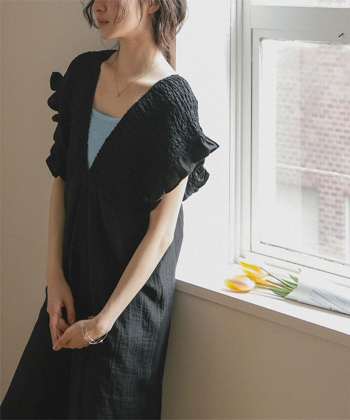 titivate「シャーリングフリルオールインワン」|オールインワン|