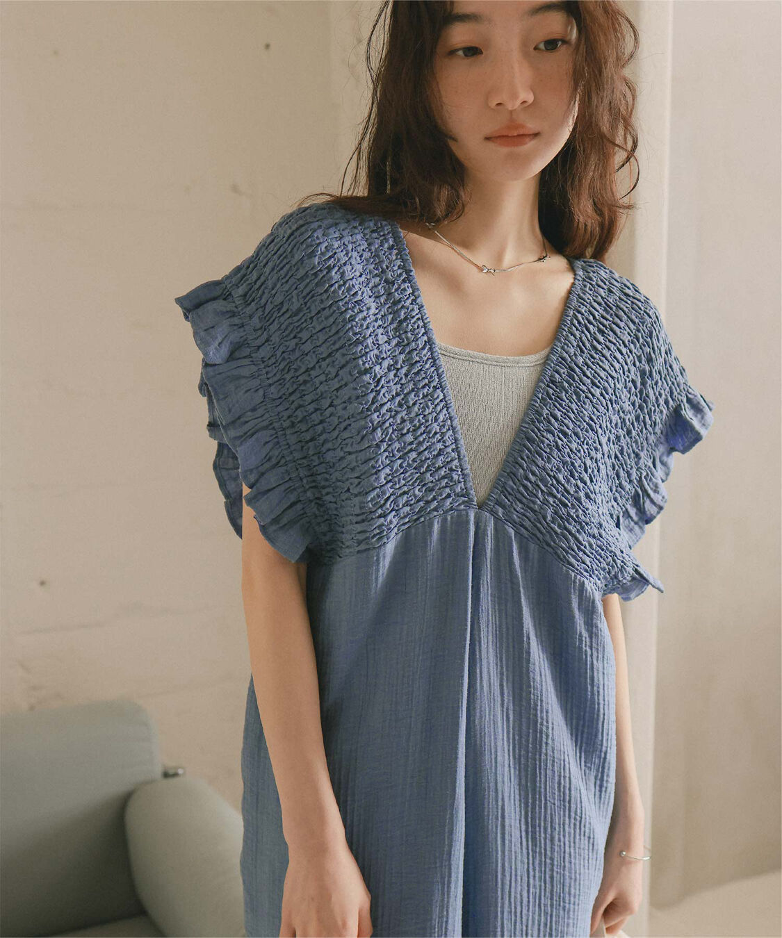 titivate「シャーリングフリルオールインワン」|オールインワン|