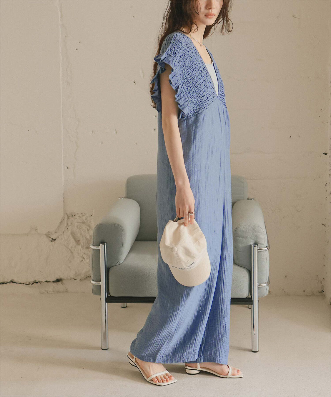 titivate「シャーリングフリルオールインワン」|オールインワン|