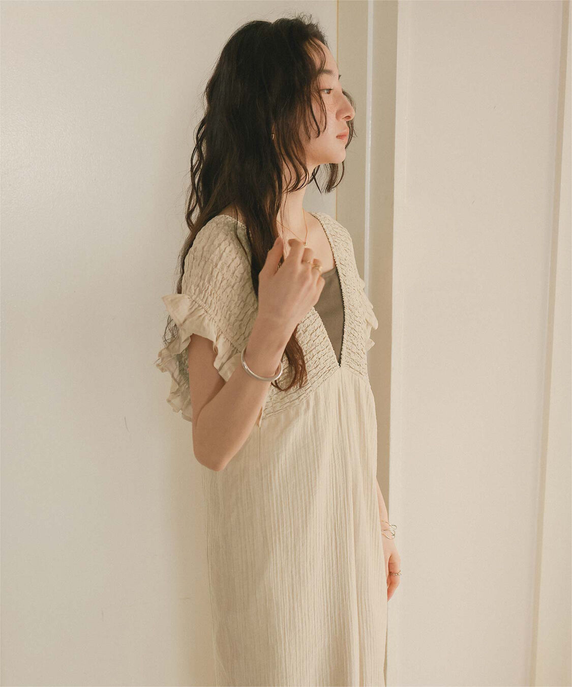 titivate「シャーリングフリルオールインワン」|オールインワン|