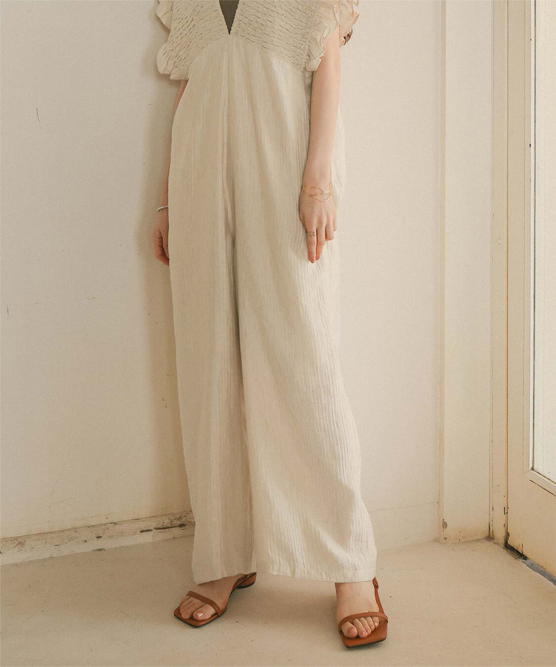 titivate「シャーリングフリルオールインワン」|オールインワン|