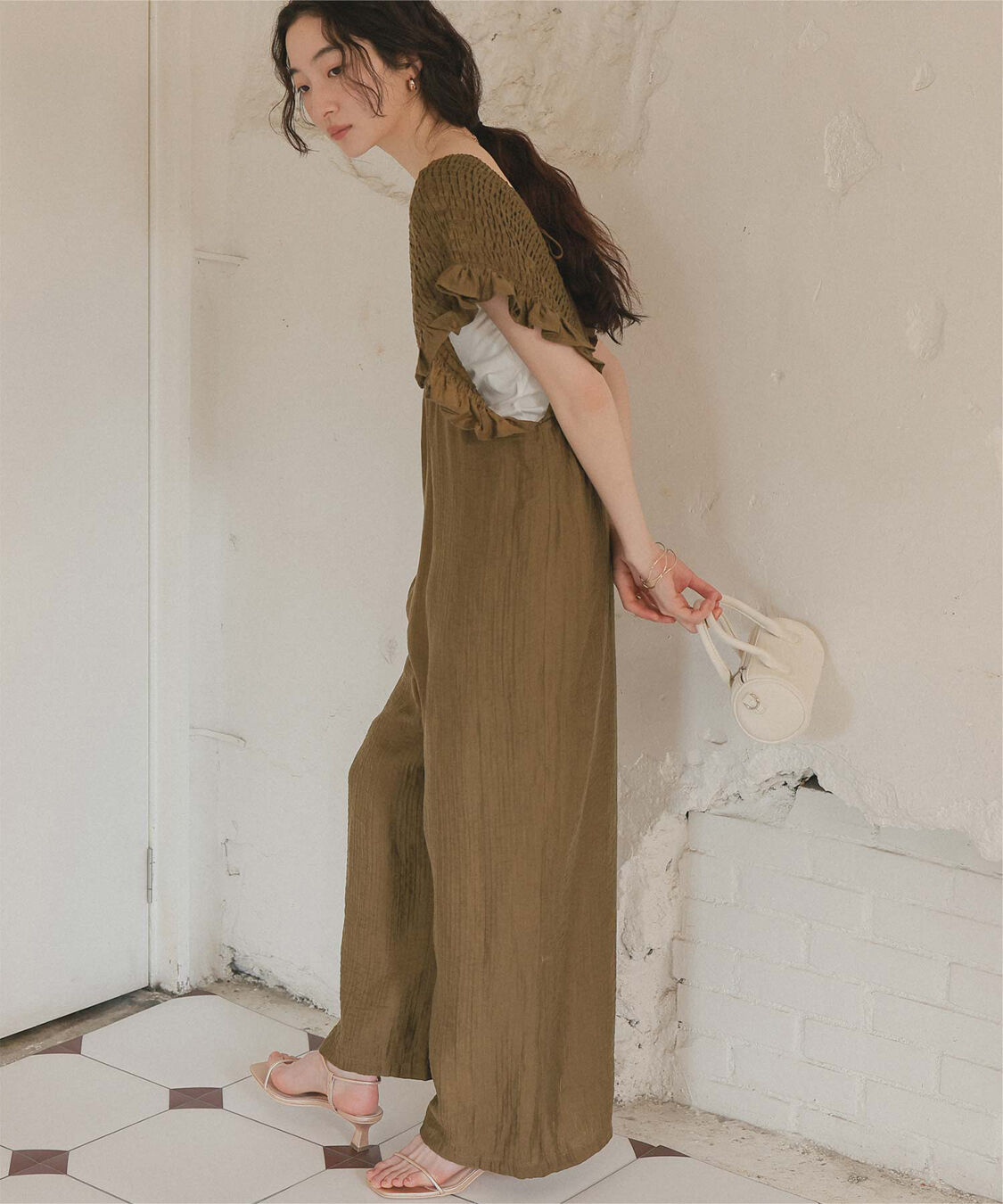 titivate「シャーリングフリルオールインワン」|オールインワン|