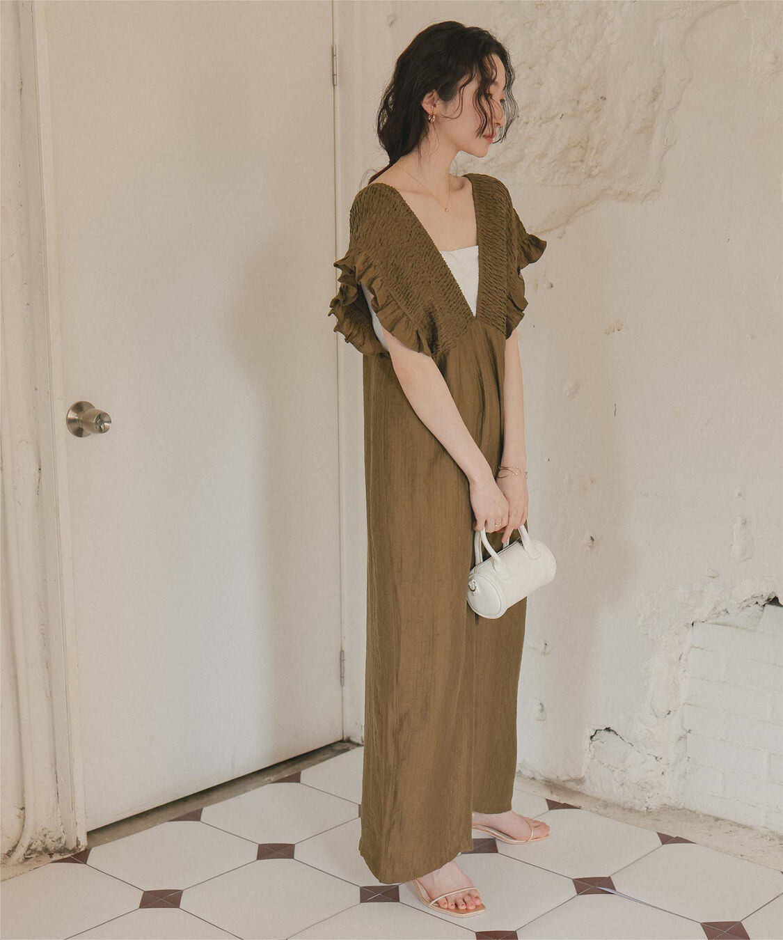 titivate「シャーリングフリルオールインワン」|オールインワン|