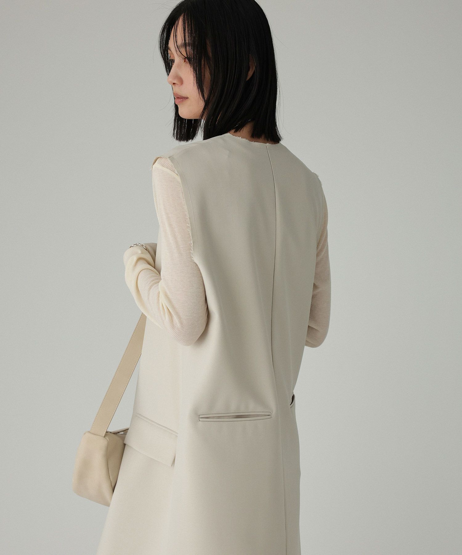 BABYLONE「ツイルVネックワンピース」|ワンピース|