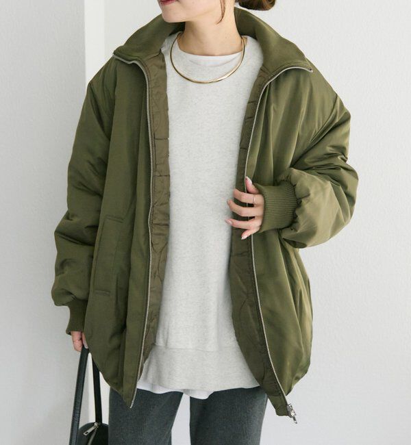  「中わたリブカラーブルゾン」|テーラードジャケット|