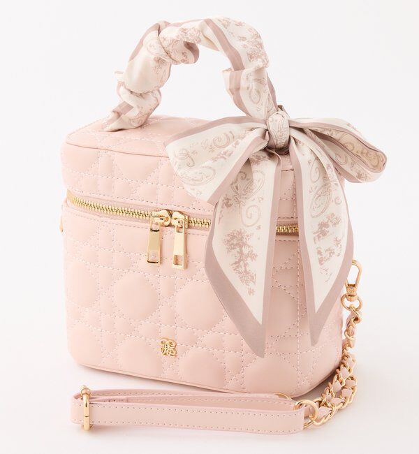  「ギャザーリボンハンドルバニティバッグ」|ショルダー・メッセンジャー|