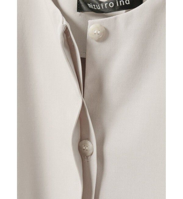 mizuiro ind「mizuiro ind フロントフライコクーンジレ」|ベスト・ジレ|