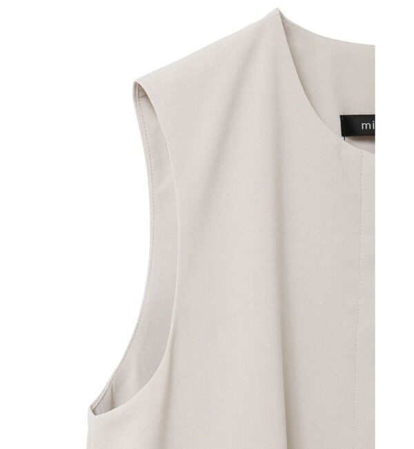mizuiro ind「mizuiro ind フロントフライコクーンジレ」|ベスト・ジレ|