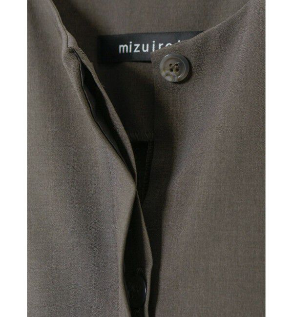 mizuiro ind「mizuiro ind フロントフライコクーンジレ」|ベスト・ジレ|