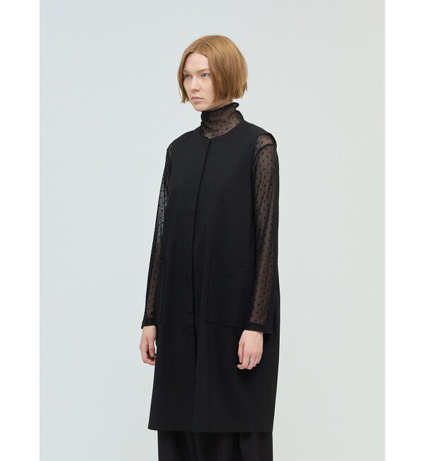 mizuiro ind「mizuiro ind フロントフライコクーンジレ」|ベスト・ジレ|