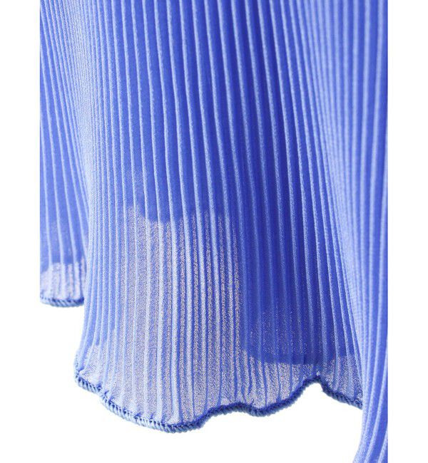 mizuiro ind「mizuiro ind プリーツクルーネックプルオーバー」|Tシャツ・カットソー|