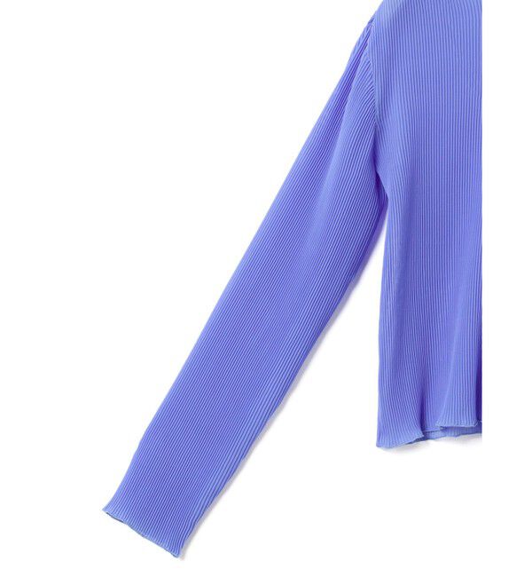 mizuiro ind「mizuiro ind プリーツクルーネックプルオーバー」|Tシャツ・カットソー|