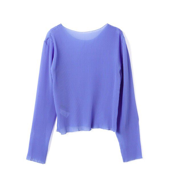 mizuiro ind「mizuiro ind プリーツクルーネックプルオーバー」|Tシャツ・カットソー|