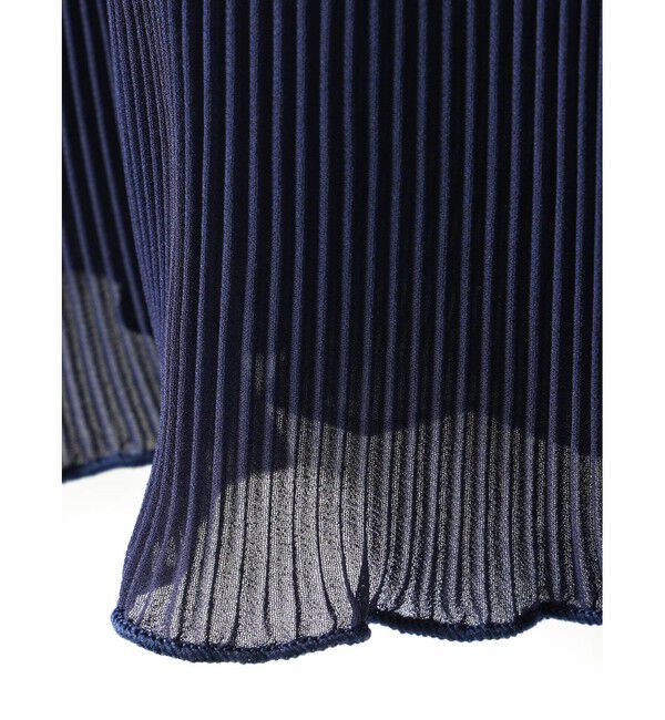 mizuiro ind「mizuiro ind プリーツクルーネックプルオーバー」|Tシャツ・カットソー|