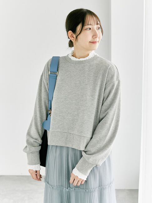 Te chichi TERRASSE「ラメ裏毛トップス」|Tシャツ・カットソー|