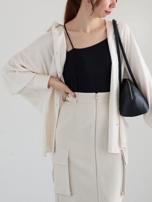 Te chichi「シャイニースパンドルマンシャツ《2025spring catalog item》」|シャツ・ブラウス|