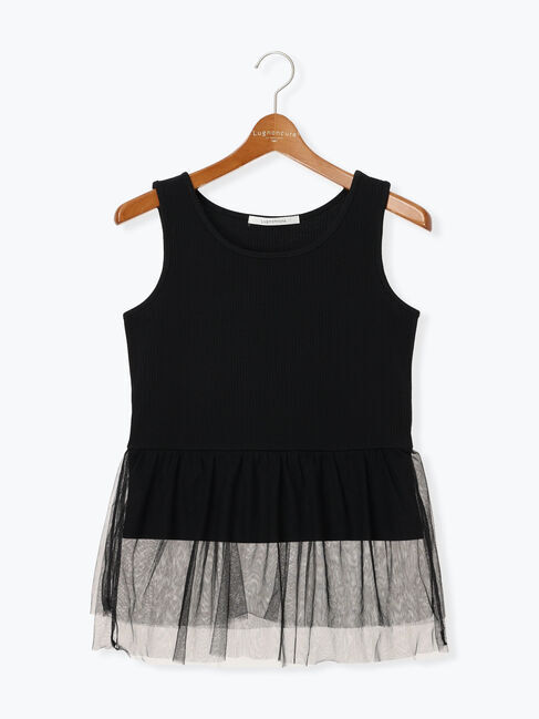 Lugnoncure「チュールドッキングノースリーブトップス」|タンクトップ|