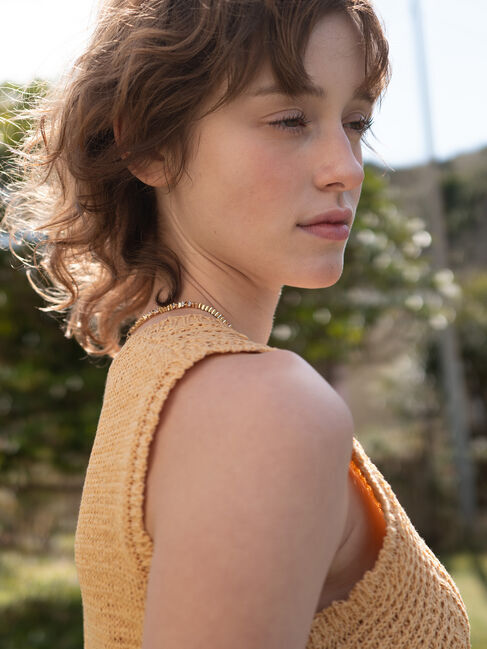 Lugnoncure「テープヤーンニットベスト《2025summer catalog item》」|ニット・セーター|