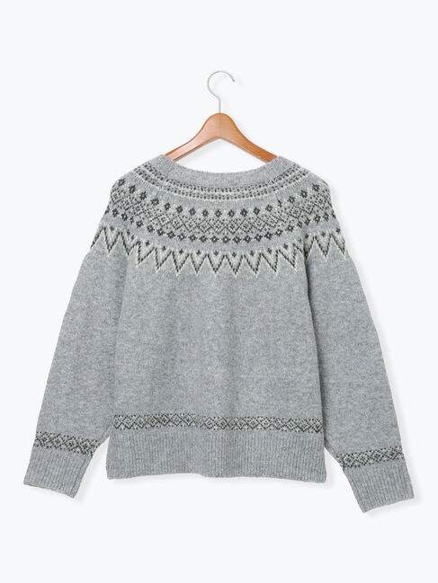 Lugnoncure「配色求心柄ニット」|ニット・セーター|