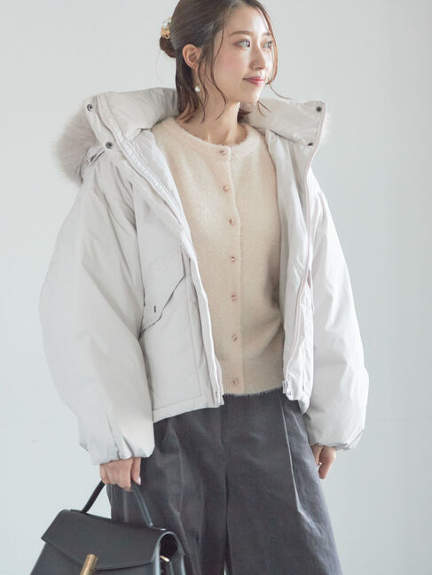 Te chichi「【宮本茉由着用】フードショートダウンジャケット」|その他|