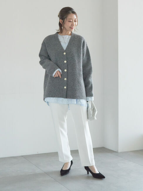 Te chichi「【宮本茉由着用】カットジャガードチュニックブラウス」|シャツ・ブラウス|