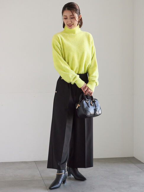 Te chichi「【宮本茉由着用】ハイネックフェザーニット」|ニット・セーター|