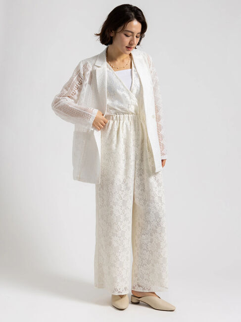 Te chichi「【Atelier ChouChou】オーガンジーレースダブルジャケット」|その他|