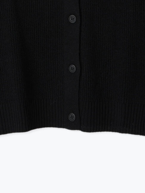 Samansa Mos2「配色メロー畦編みニットカーディガン」|カーディガン|